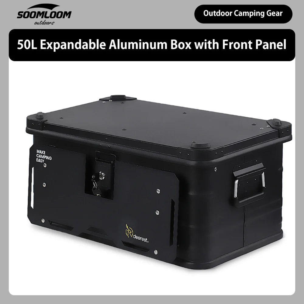 Deerest Multifunctional Outdoor Camping Box IGT Aluminium Case Lightweight Modular Combo Accessories for Picnic Motorcycle Trunk