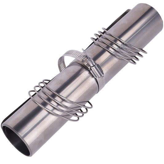 Soomloom Titanium Roll Chimney for Wood Stove 2m 2.5m 3m Lightweight Compact Chimney Accessory for Outdoor Camp Stove Fireplace