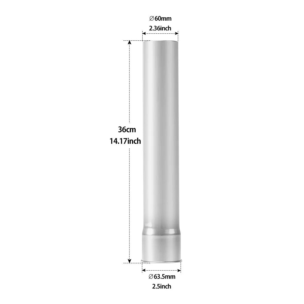Soomloom Wood Stove Accessories Chimney Extension Pipe Stainless Steel Extendable Chimney Pipe for Camping Firewood Stove