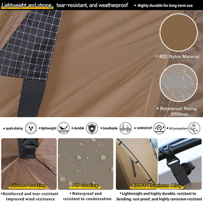 Soomloom Double Y-Shaped Pole Lightweight Tent VIKING UL 40D Nylon Skyview Dome Tent for Family & Couple Camping/Outdoor Shelter