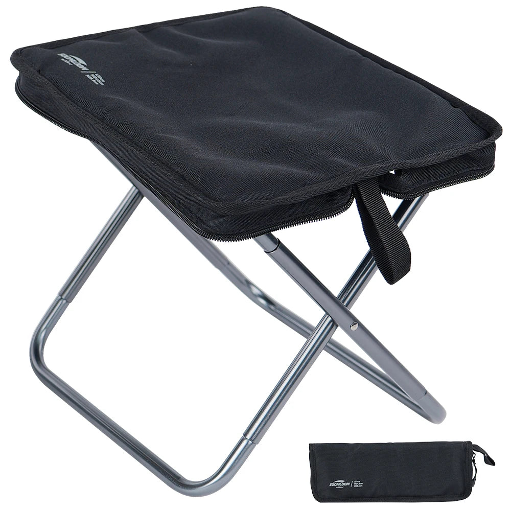 Soomloom Ultra-Light Folding Camping Stool Outdoor Portable Minin Storage Chair for Hiking Fishing Festivals Outdoor Activities