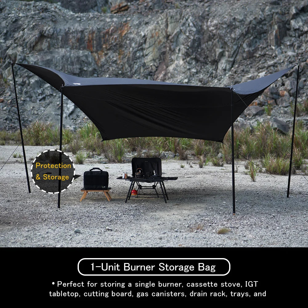 Soomloom 1-Unit Burner Storage Bag, Lightweight Durable Water-repellent 600D Oxford Fabric Outdoor Multi-Storage Bag for Burner
