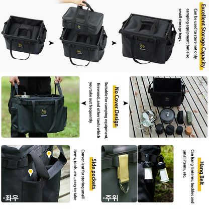 Deerest Opening IGT Euipment Storage Bag 900D Oxford Cloth Outdoor Camping Portable Multifunctional No Cover Unit Storage Bag