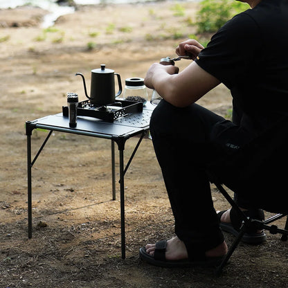 Soomloom Ultra-Light Expandable IGT Table - All-Direction Expandable Outdoor Table with Lantern Stand for Camping Picnics Hiking