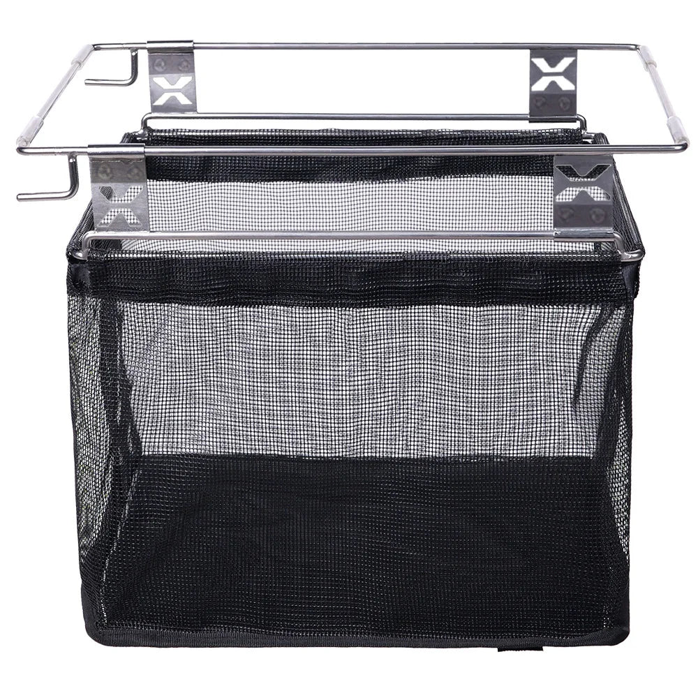 Deerest 1 Unit Pull-Out Mesh Basket for IGT Table, Foldable, Lightweight Multipurpose Draining Bag, Outdoor Camping Accessories