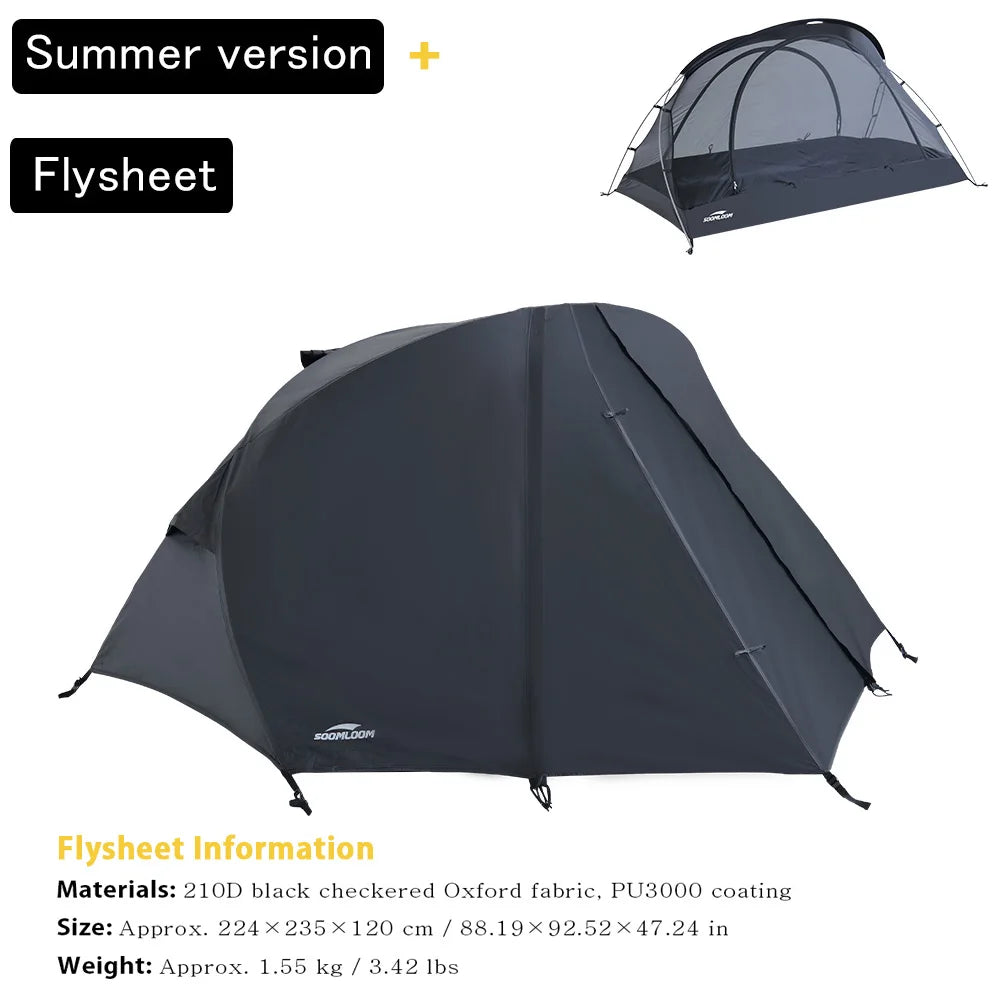 Soomloom Lightweight Freestanding Inner Tent Breathable Mosquito-Proof Modular Mesh Tent Shelter for Camping Backpacking Hiking