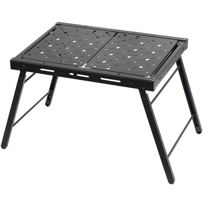 Deerest 2-Unit Folding Camping Table, Aluminum Top Modular & Expandable, Lightweight, Compact, Durable, IGT Outdoor Table