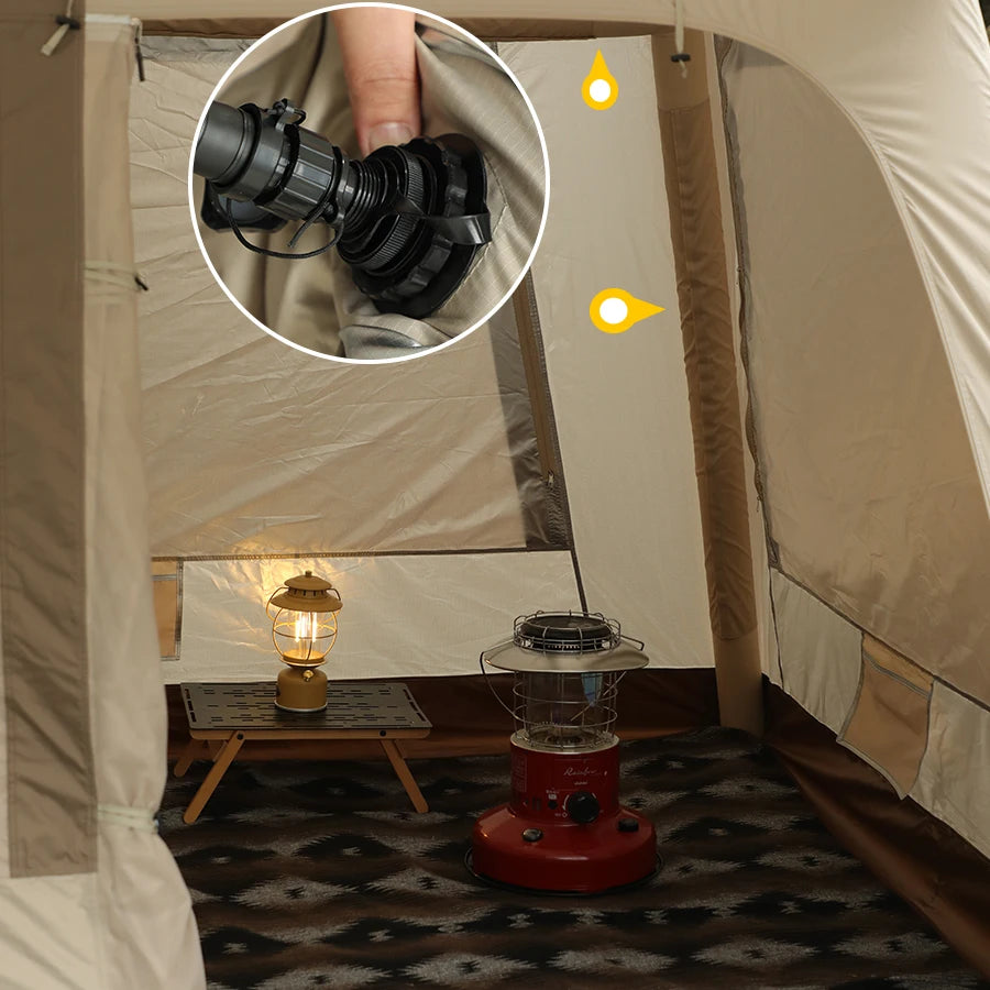 Soomloom Inflatable Tent TAM6.8 Easy Setup Large Air Tent Air Beam Cabin for Family Couples Camping Outdoor Events Travel