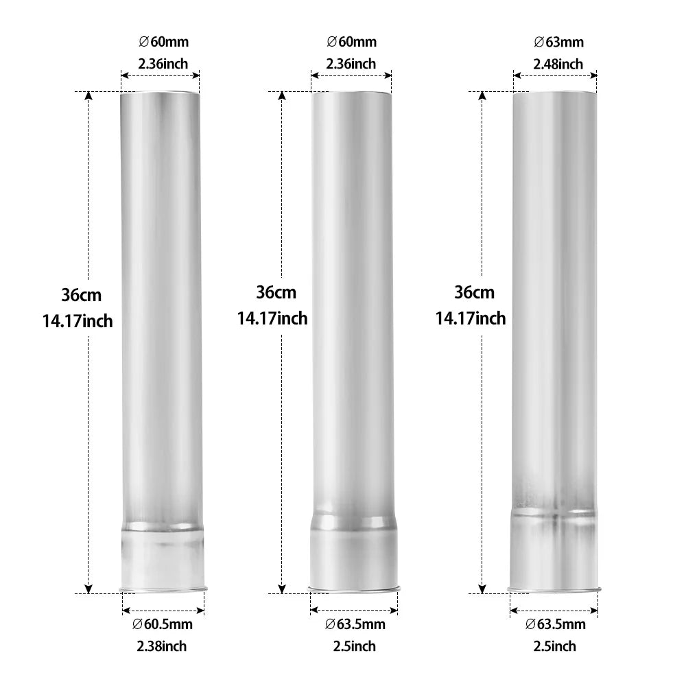 Soomloom Wood Stove Accessories Chimney Extension Pipe Stainless Steel Extendable Chimney Pipe for Camping Firewood Stove