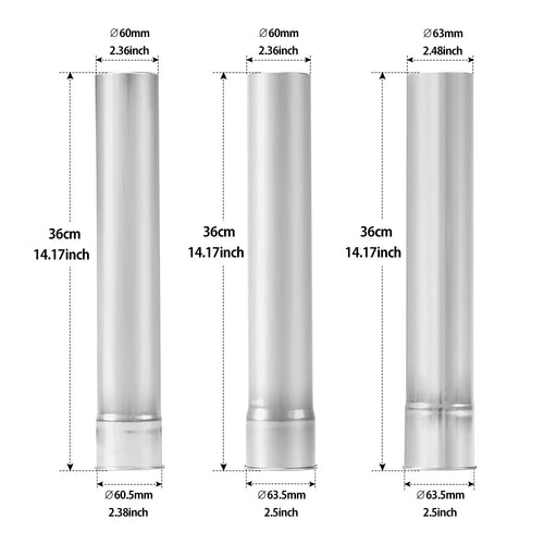 Soomloom Wood Stove Accessories Chimney Extension Pipe Stainless Steel Extendable Chimney Pipe for Camping Firewood Stove