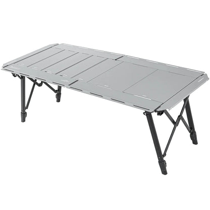 Soomloom 4.5-Unit Adjustable Height Folding IGT Camping Table - Aluminum Alloy Expandable Table for Outdoor Cooking and Dining