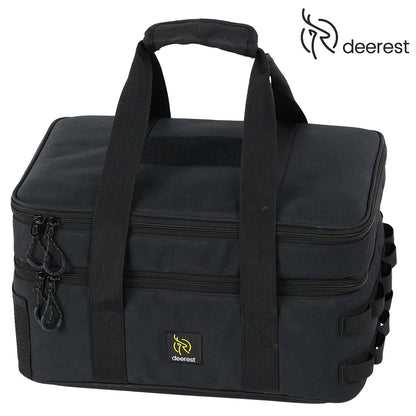 Deerest 2-layer Unit IGT Euipment Storage Bag 900D Oxford Cloth Outdoor Camping Portable Waterptoof Multifunctional Storage Bag