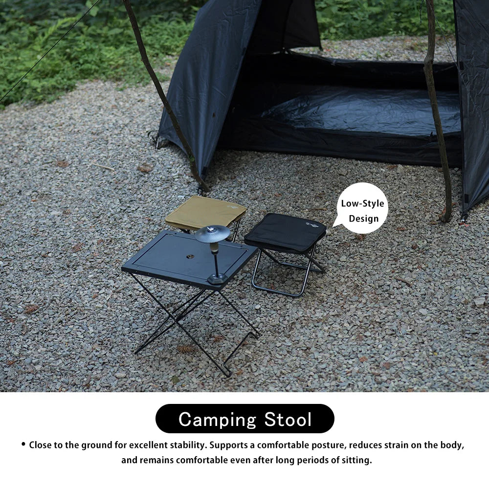 Soomloom Ultra-Light Folding Camping Stool Outdoor Portable Minin Storage Chair for Hiking Fishing Festivals Outdoor Activities
