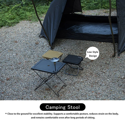 Soomloom Ultra-Light Folding Camping Stool Outdoor Portable Minin Storage Chair for Hiking Fishing Festivals Outdoor Activities