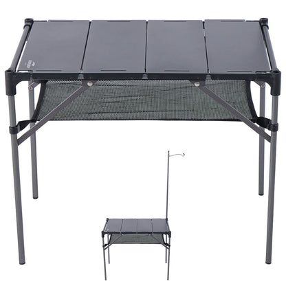 Soomloom Ultra-Light Expandable IGT Table - All-Direction Expandable Outdoor Table with Lantern Stand for Camping Picnics Hiking