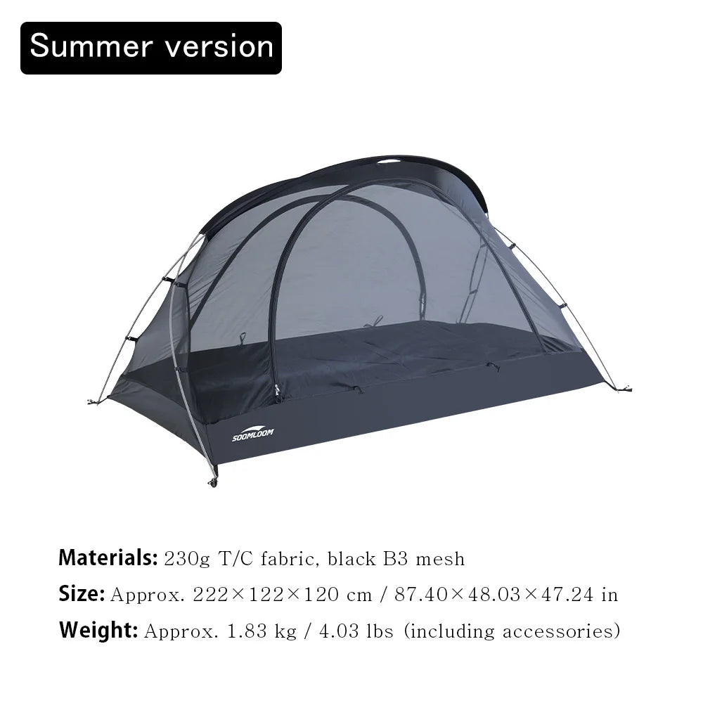 Soomloom Lightweight Freestanding Inner Tent Breathable Mosquito-Proof Modular Mesh Tent Shelter for Camping Backpacking Hiking