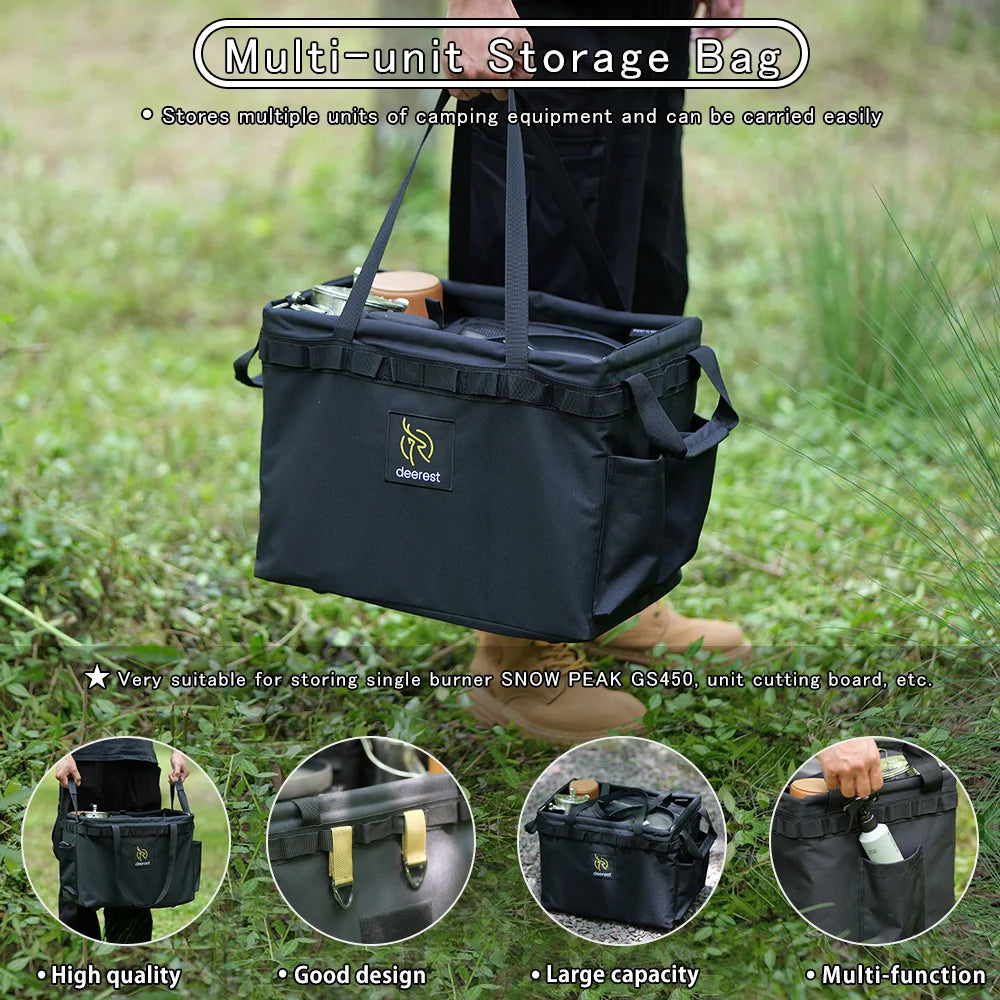 Deerest Opening IGT Euipment Storage Bag 900D Oxford Cloth Outdoor Camping Portable Multifunctional No Cover Unit Storage Bag