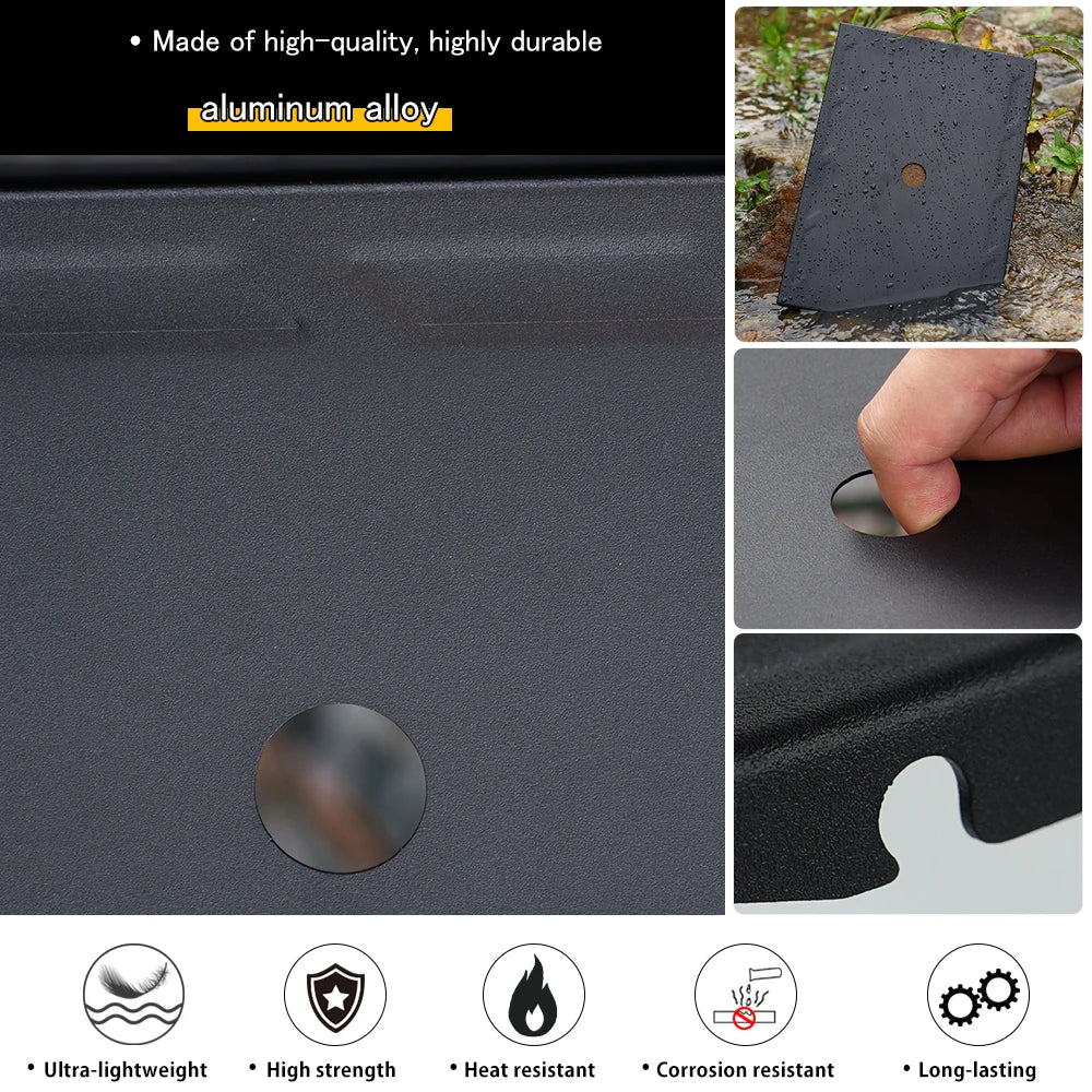 Soomloom Universal 1.0-Unit Table Panel - IGT Exchange Aluminum Alloy Table Plate Coated Board for Outdoor Camping & Picnic