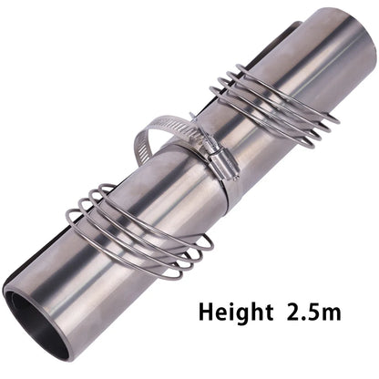 Soomloom Titanium Roll Chimney for Wood Stove 2m 2.5m 3m Lightweight Compact Chimney Accessory for Outdoor Camp Stove Fireplace