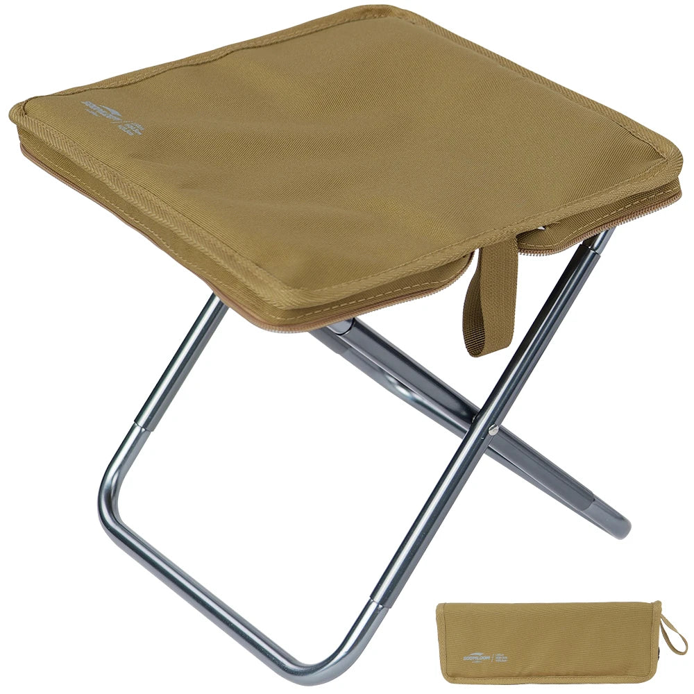 Soomloom Ultra-Light Folding Camping Stool Outdoor Portable Minin Storage Chair for Hiking Fishing Festivals Outdoor Activities