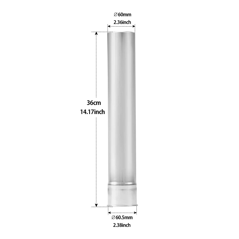 Soomloom Wood Stove Accessories Chimney Extension Pipe Stainless Steel Extendable Chimney Pipe for Camping Firewood Stove