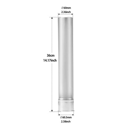 Soomloom Wood Stove Accessories Chimney Extension Pipe Stainless Steel Extendable Chimney Pipe for Camping Firewood Stove