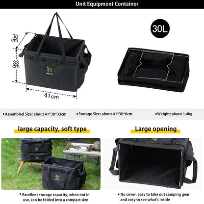 Deerest Opening IGT Euipment Storage Bag 900D Oxford Cloth Outdoor Camping Portable Multifunctional No Cover Unit Storage Bag