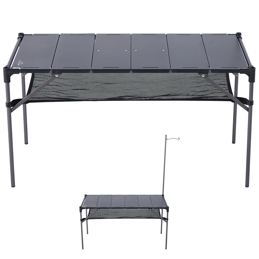 Soomloom Ultra-Light Expandable IGT Table - All-Direction Expandable Outdoor Table with Lantern Stand for Camping Picnics Hiking