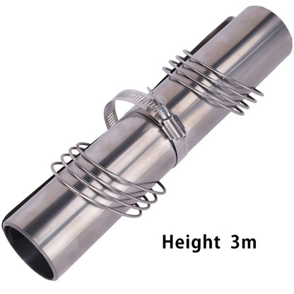 Soomloom Titanium Roll Chimney for Wood Stove 2m 2.5m 3m Lightweight Compact Chimney Accessory for Outdoor Camp Stove Fireplace