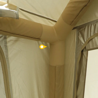 Soomloom Inflatable Tent TAM6.8 Easy Setup Large Air Tent Air Beam Cabin for Family Couples Camping Outdoor Events Travel