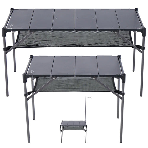 Soomloom Ultra-Light Expandable IGT Table - All-Direction Expandable Outdoor Table with Lantern Stand for Camping Picnics Hiking