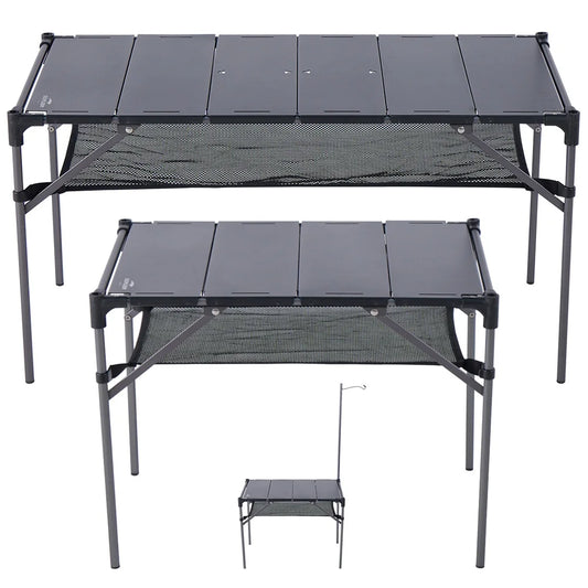 Soomloom Ultra-Light Expandable IGT Table - All-Direction Expandable Outdoor Table with Lantern Stand for Camping Picnics Hiking