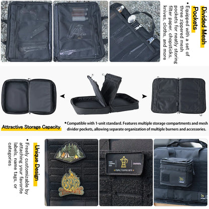 Soomloom 1-Unit Burner Storage Bag, Lightweight Durable Water-repellent 600D Oxford Fabric Outdoor Multi-Storage Bag for Burner